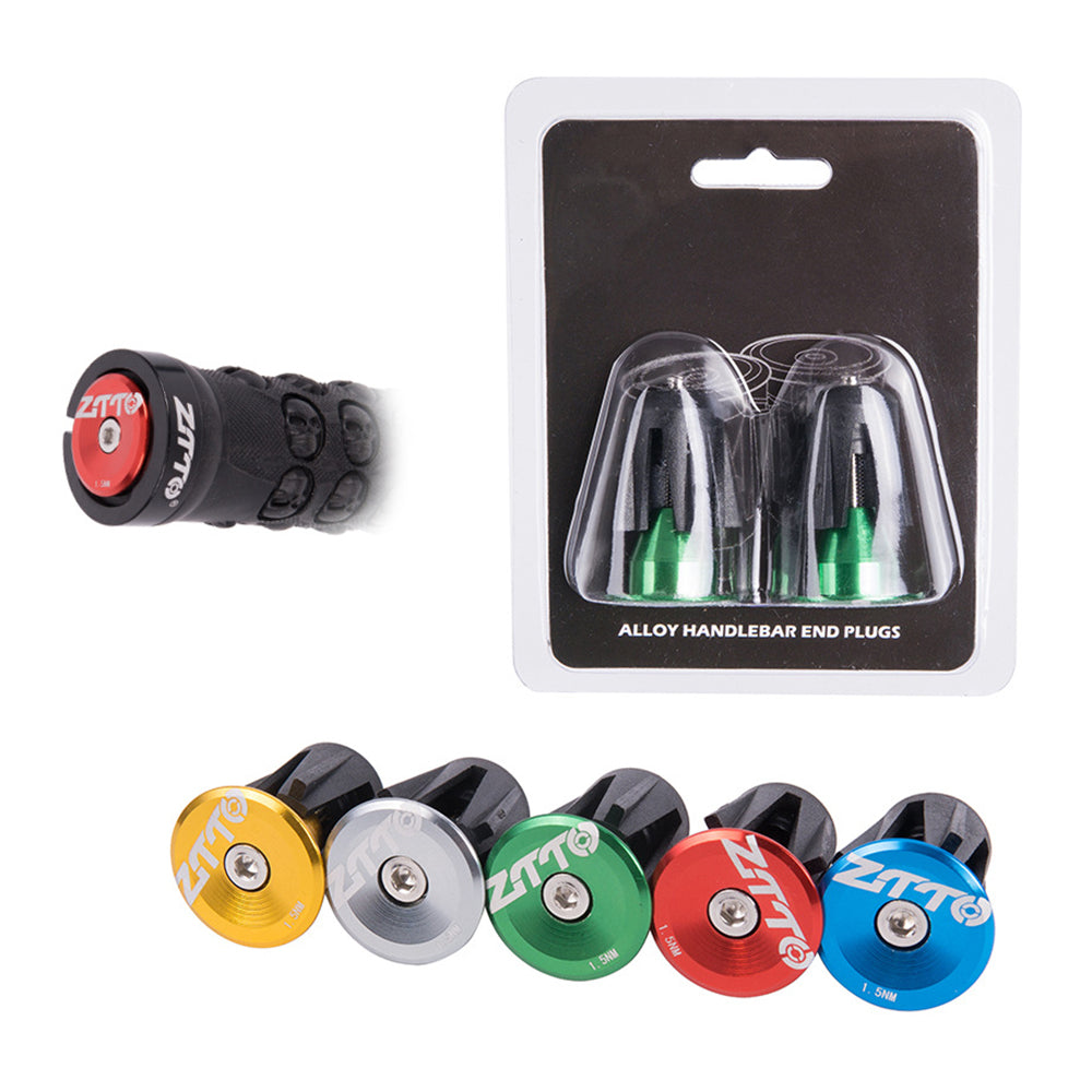 ZTTO 0901 1 Pair Bar End Plugs Handlebar End Caps Bike Handlebar Plugs for 22-24mm ZTTO 0901 1 Pair Bar End Plugs Handlebar End Caps Bike Handlebar Plugs for 22-24mm